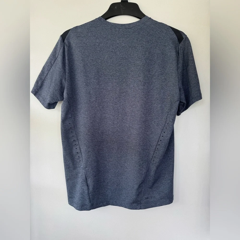 Nike Blue Short Sleeve Dri- Fit‎ Breathe Athletic Shirt